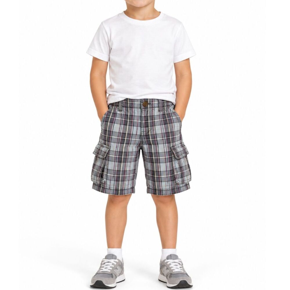 🔥 5 for $30 🔥 GAP Boys Plaid Cargo Shorts | Size 5T